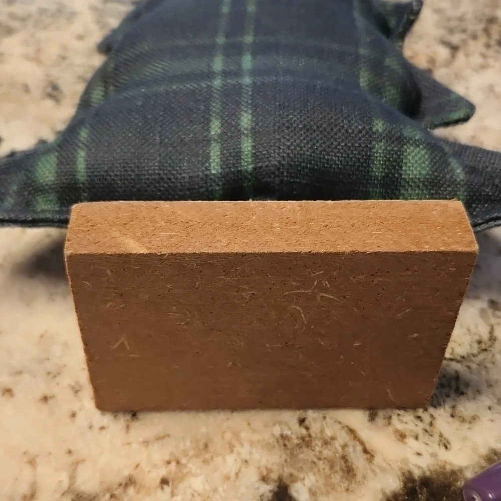 Christmas tree on block stand table display
